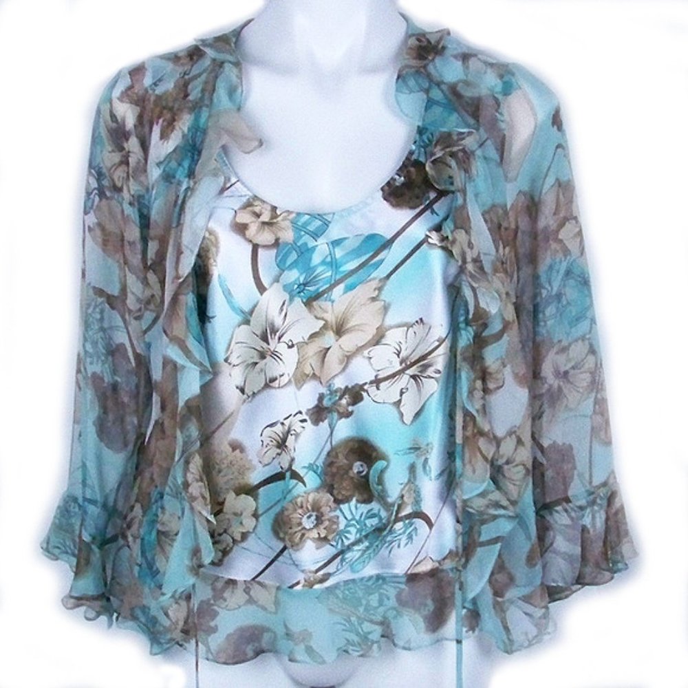 New York City Design Co Top - 100% Silk Shell